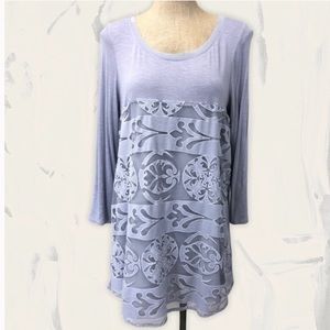 Anthropologie lace tunic